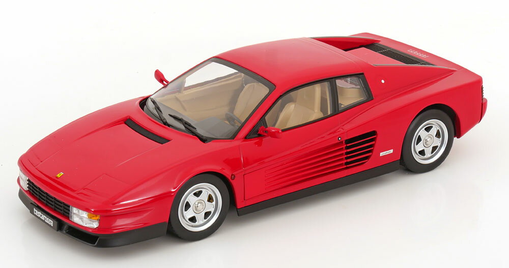 KK Scale 1/18 フェラーリ Testarossa 1986レッド（Interieur creme） 【KKDC180516】 (ミニカー)