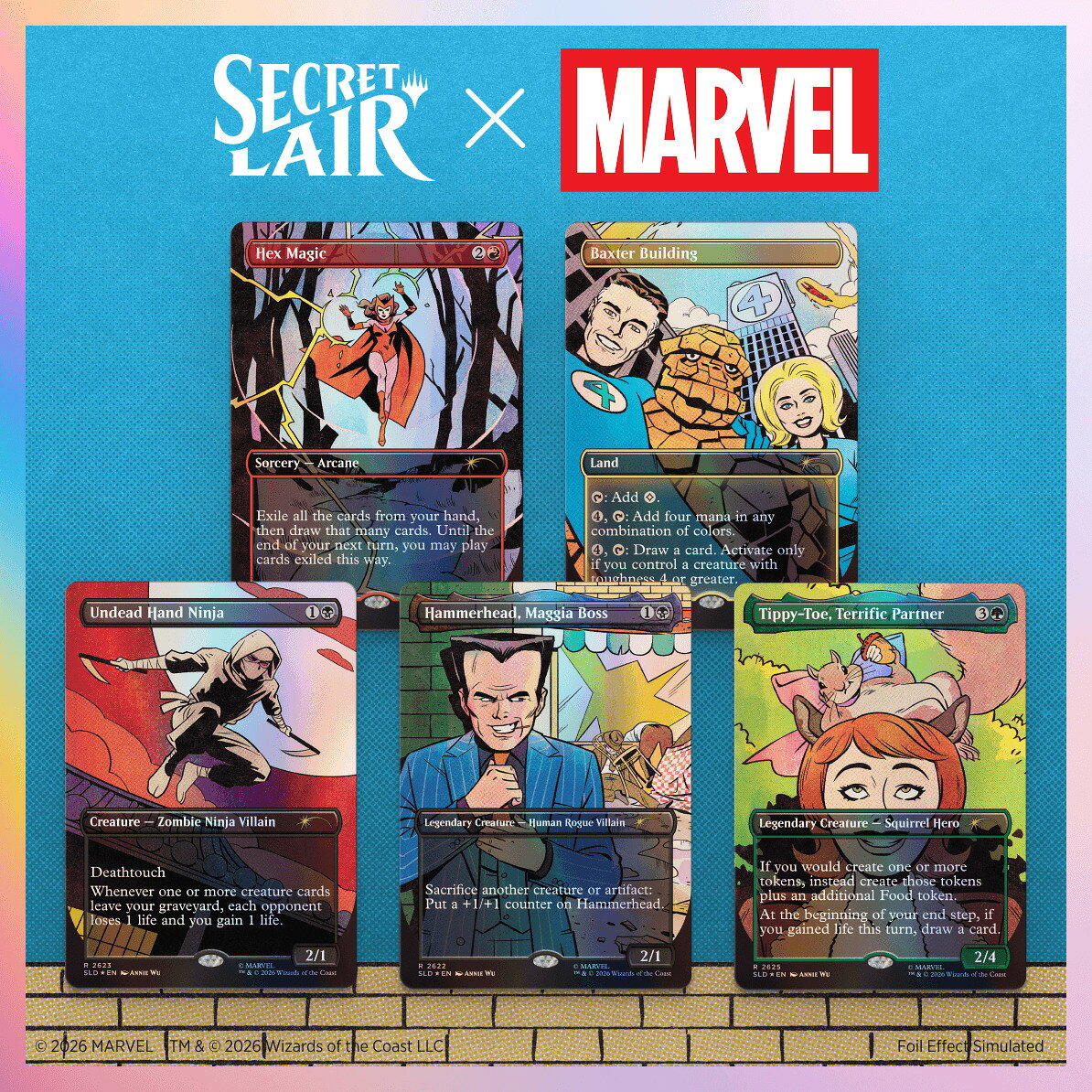 マジック：ザ・ギャザリング Secret Lair Chaos Vault: Het Moment is Daar Secret Lair x Marvel: Spinner Rack Specials Foil