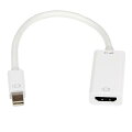 Mini DisplayPort - HDMIアダプタ。MacBook Pro、MacBook Air、Microsoft Surface Pro など、Mini DisplayPort対応コンピュータをHDMIディスプレイに接続します。Mini DisplayPort 1.2およびHDMI 4K ＠ 30 Hzと互換性があるため、Ultra HD（4K）とオーディオ（7.1ch サラウンドサウンドまで可能）に対応可能です。

Ultra HD（4K）に対応するミニディスプレイポートーHDMIアダプタは、1080pのHD画質の4倍に相当する驚きの解像度を保持しながら、Mini DisplayPortをHDMIに変換します。前世代のDisplayPort 1.0／1.1とも下位互換性があり、1080pの解像度にも対応します。

このMini DisplayPort - HDMIアダプタは、ソフトウエアやドライバのインストールが不要なプラグアンドプレイに対応しており、セットアップが簡単です。また、小型軽量設計により、携帯性にも優れています。

このMini DPアダプタは、アクティブ変換に対応しており、Mini DisplayPort出力との幅広い互換性を提供します。Mini DisplayPortをHDMIに変換する際、4K解像度の保持にはアクティブビデオ変換が必要となります。アクティブmDPアダプタは、マルチモードDP++信号出力に対応していないグラフィックカード（例：ATI Eyefinityなど）にも互換性を提供できるため、1080p解像度の出力にも適しています。

本製品は、DisplayPortビデオ信号を出力する Intel Thunderboltデバイスと互換性があり、Mac製品に対応します。

デザインもMacと相性が良いホワイトで統一されています。StarTech.comでは、本製品に3年間保証と無期限無料技術サポートを提供しています。