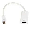 Mini DisplayPort - HDMI 変換アダプタ/mDP 1.2 - HDMI ビデオ変換/4K30Hz/ミニディスプレイポート - HDMI 映像コンバータ/ミニDP - HDMI アクティブアダプタ/ホワイト(2)