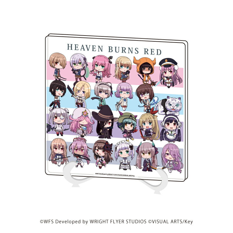 アクリルアートボード「ヘブンバーンズレッド」03/コマ割りデザイン(ミニキャライラスト)【グッズ】