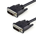 DVI-Dシングルリンクケーブル（2m）。2本のオス DVI（19 ピン）コネクタが付いており、デスクトップ／ノートパソコンと DVI-Dモニタ／プロジェクター間で信頼性の高い完全デジタル接続を行います。

この2m DVI-Dオス ／ オス ケーブルは、最大解像度1920x1200、最大転送速度毎秒4.95 Gbitをサポートしており、DVI DDWG規格に完全準拠しています。

この高品質デジタル ビデオ ケーブルは、優れた耐久性を実現するように設計・製造されており、StarTech.comによるライフタイム保証が付いています。