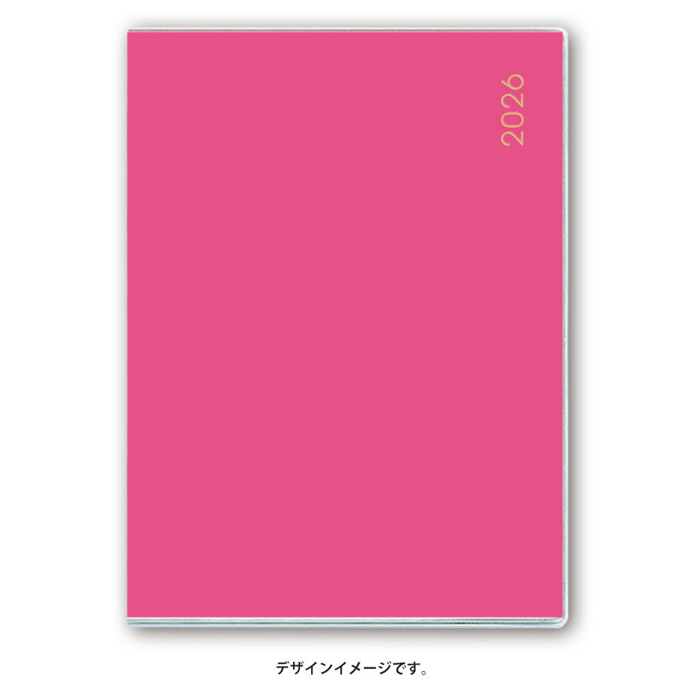 能率 2026年4月始まり 手帳 PAGEM by NOLTY ペイジェムマンスリーPetit-iアイダにメモ日曜（ピンク）9815