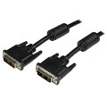 DVI-Dシングルリンクケーブル（3m）。2本のオス DVI（19 ピン）コネクタが付いており、デスクトップ／ノートパソコンと DVI-Dモニタ／プロジェクター間で信頼性の高い完全デジタル接続を行います。

この3m DVI-Dオス ／ オス ケーブルは、最大解像度1920x1200、最大転送速度毎秒4.95 Gbitをサポートしており、DVI DDWG規格に完全準拠しています。

この高品質デジタル ビデオ ケーブルは、優れた耐久性を実現するように設計・製造されており、StarTech.comによるライフタイム保証が付いています。