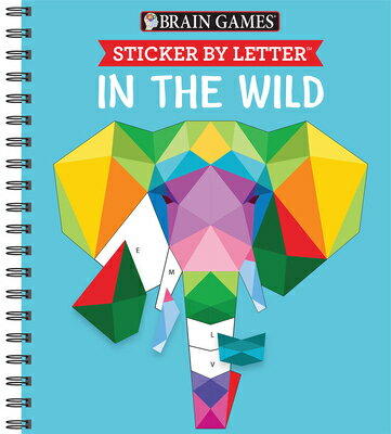 楽天楽天ブックスBrain Games - Sticker by Letter: In the Wild （Sticker Puzzles - Kids Activity Book） BRAIN GAMES - STICKER BY LETTE （Brain Games - Sticker by Letter） [ Publications International Ltd ]