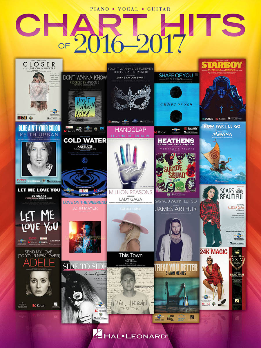 【輸入楽譜】チャート・ヒッツ 2016年ー2017年
