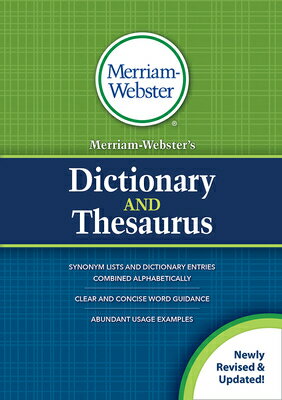 Merriam-Webster 039 s Dictionary and Thesaurus MERM WEB DICT THESAURUS Merriam-Webster