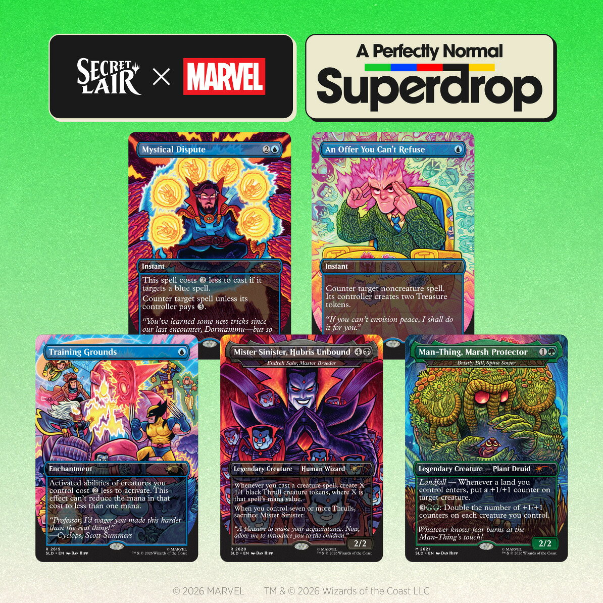 マジック：ザ・ギャザリング Secret A Perfectly Normal Superdrop Secret Lair x Marvel: Dan Hipp【クレジットカード決済限定】