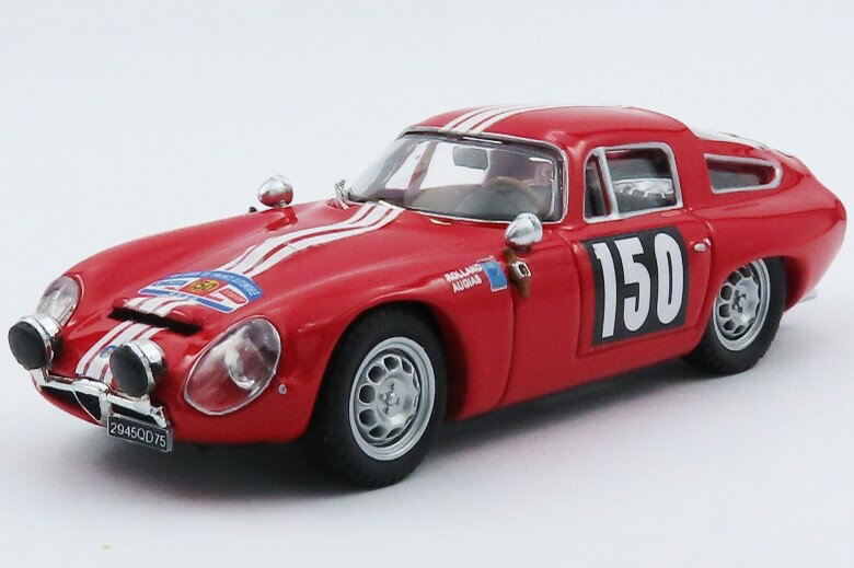 BEST MODEL 1/43 アルファロメオ ジュリエッタ TZ ツール・ド・フランス1964 #150 Jean Rolland / Gabriel Augias 【BEST9074/2】 (ミニカー)