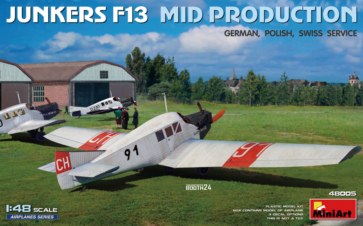 1/48 ユンカース F13 中期生産型 ドイツ/ポーランド/スイス航空会社マーキング付属 【MA48005】 (プラモデル)