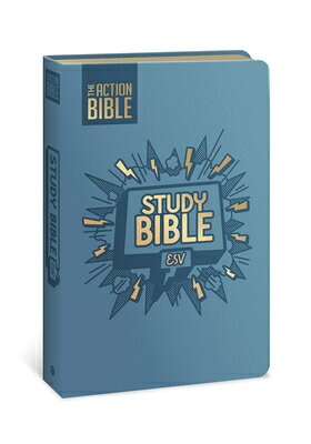 The Action Bible Study Bible Esv, Leathersoft, Blue, Full Color ACTION BIBLE STUDY BIBLE ESV L （Action Bible） [ David C Cook ]