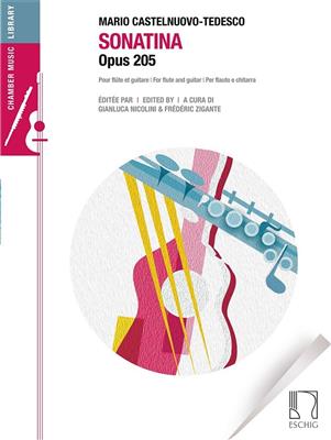 【輸入楽譜】カステルヌオーヴォ・テデスコ, Mario: ギターとフルートのためのソナタ Op.205/Zigante編