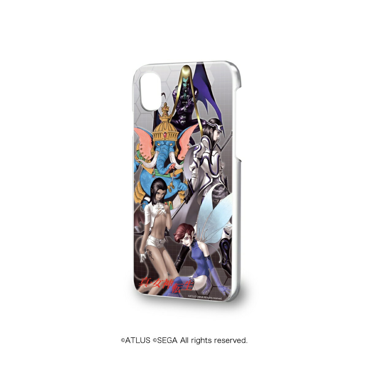 ハードケース(iPhoneX/XS兼用)「真・女神転生」01/クー・フーリン&リリム&ピクシー&ロキ&ガネーシャ【グッズ】