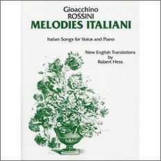 【輸入楽譜】ロッシーニ, Gioachino: 「老いの過ち」より イタリアの歌(伊語・英語)