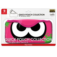 QUICK POUCH COLLECTION for Nintendo Switch イカ：ネオンピンク