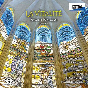 永見亜矢子ラ ビタリテ ナガミアヤコ 発売日：2021年02月24日 予約締切日：2021年02月20日 LA VITALITE JAN：4526977007478 OVCLー747 EXTON G.フレスコバルディ 永見亜矢子 (株)オクタヴィア・レコード [Disc1] 『La Vitalite ラ・ヴィタリテ』／CD アーティスト：永見亜矢子 曲目タイトル： &nbsp;1.(G.フレスコバルディ)／ ≪トッカータ集 第2巻≫より トッカータ 第5番 ／(永見亜矢子)[5:11] &nbsp;2.(G.フレスコバルディ)／ ≪トッカータ集 第2巻≫より 賛歌 めでたし海の星 ／(永見亜矢子)[5:20] &nbsp;3.(B.パスクィーニ)／ スコットランド人のためのパッサガッリ ／(永見亜矢子)[4:16] &nbsp;4.(G.ベーム)／ アリア:イエスよ、汝はいとも美しき ／(永見亜矢子)[14:46] &nbsp;5.(D.ブクステフーデ)／ フーガ ハ長調 BuxWV174 ／(永見亜矢子)[3:55] &nbsp;6.(J.S.バッハ)／ トッカータとフーガ ニ短調 BWV565 ／(永見亜矢子)[10:16] &nbsp;7.(J.S.バッハ)／ 「主イエス・キリスト、われらを顧みたまえ」にもとづくトリオ BWV655 (「ライプツィヒ・コラール集」より) ／(永見亜矢子)[3:55] &nbsp;8.(J.S.バッハ)／ 装いせよ、おお わが魂よ BWV654 (「ライプツィヒ・コラール集」より) ／(永見亜矢子)[8:00] &nbsp;9.(J.S.バッハ)／ プレリュードとフーガ ニ長調 BWV532 ／(永見亜矢子)[12:42] &nbsp;10.(坂本日菜)／ 間奏曲2 (オルガンのための組曲「暗闇いくときには」より) ／(永見亜矢子)[3:22] &nbsp;11.(J.V.オートメルセン)／ ファータ・モルガーナ (蜃気楼) ／(永見亜矢子)[4:28] CD クラシック 器楽曲
