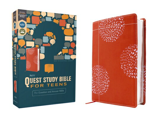 Niv, Quest Study Bible for Teens, Leathersoft, Coral, Comfort Print: T...