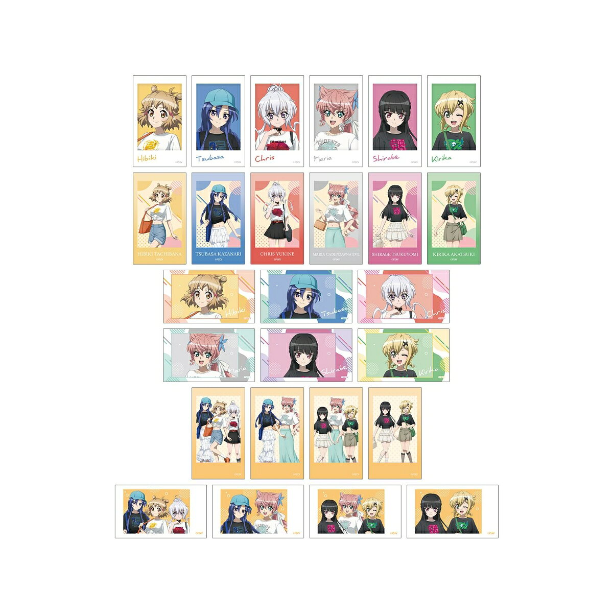 戦姫絶唱シンフォギアXV描き下ろし 私服ver. トレーディングAni-Frame描き下ろし レトロ和装ver. トレーディングアクリルカード(BOX＝22個入)