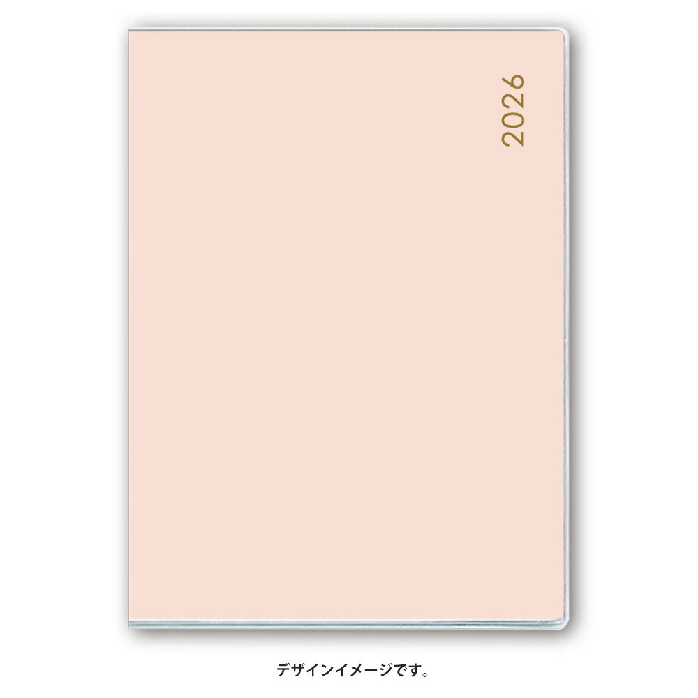 能率 2026年4月始まり 手帳 PAGEM by NOLTY ペイジェムマンスリーPetit日曜（ライトピンク）9825