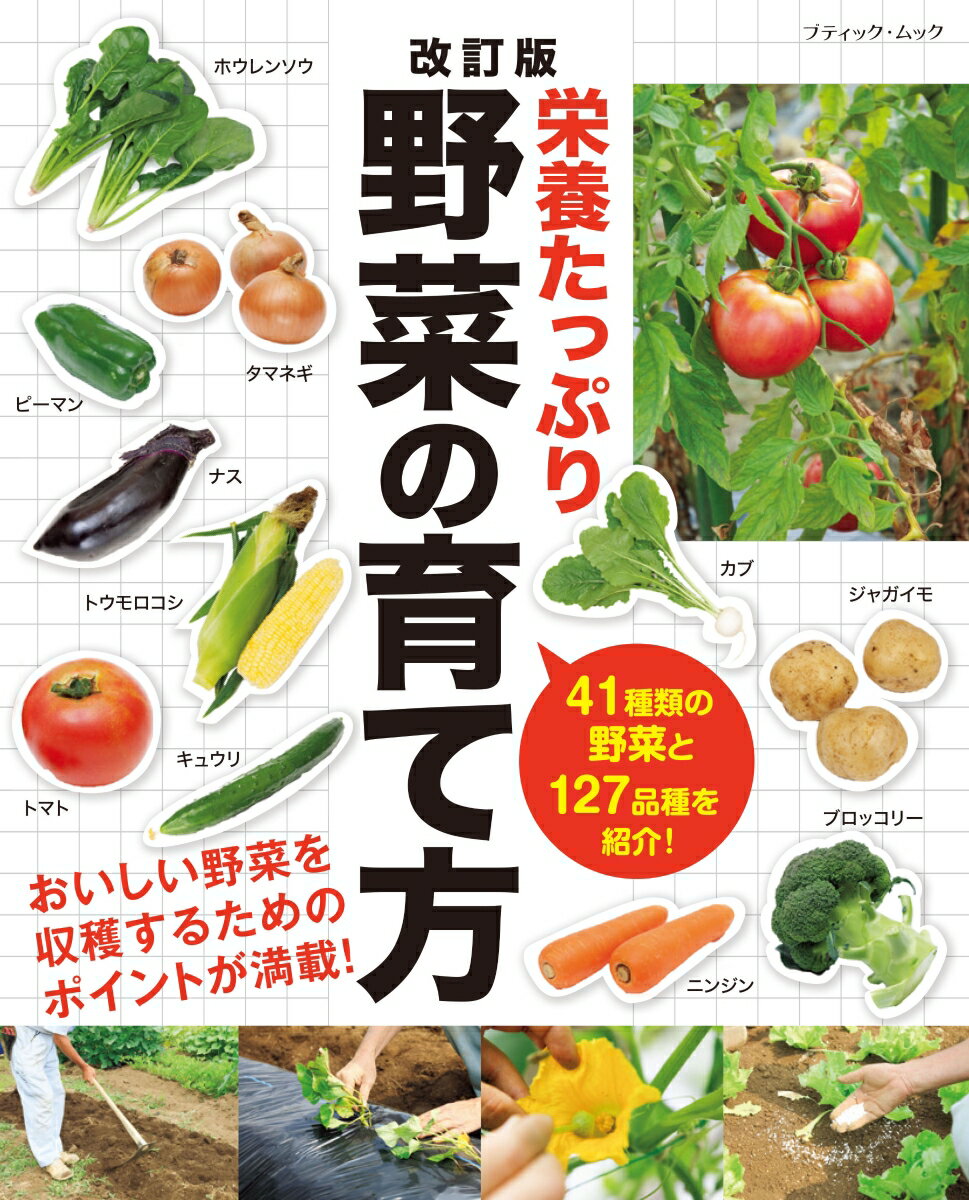 41種類の野菜と127品種を紹介！ ブティック・ムック ブティック社エイヨウ タップリ ヤサイ ノ ソダテカタ 発行年月：2023年02月27日 予約締切日：2023年01月26日 ページ数：96p サイズ：ムックその他 ISBN：9784834777505 本 ビジネス・経済・就職 産業 農業・畜産業 美容・暮らし・健康・料理 ガーデニング・フラワー 野菜作り