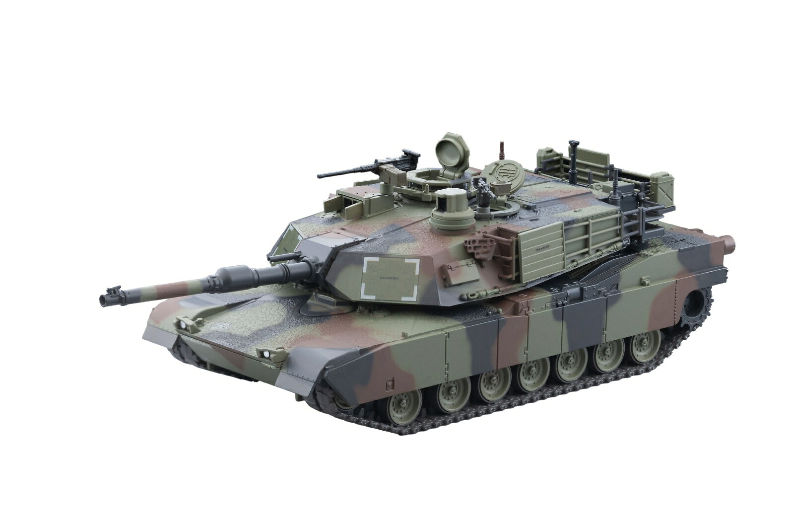 M1A2エイブラムスは、120mm滑腔砲による高い攻撃力、複合装甲による高い防御力、1500馬力のガスタービンエンジンによる機動力を併せ持つ“走・攻・守”のバランスに優れた米国製の3.5世代戦車です。
高度な電子装備とネットワーク戦闘能力を備え、実戦を通じてアップデートされてきた、世界最強クラスの主力戦車として知られています。
本製品は、M1A2 SEP仕様車を本格的な3色迷彩で塗装済み。
実車考証に基づき、NATO規格のカラーや迷彩パターン、境界のボカシ表現に至るまで精密に再現しました。
また、砲塔やCITV、主砲が可動する設計で、ポージングも自在。
別パーツとして付属する機銃、延長バスルラック、ポリタンク、CIPパネルなどでディテールアップも楽しめます。
水転写デカール付属。

製品仕様
・1/64 ミニカー

付属品
・ランナーパーツ
・水転写デカール

・ホビー系商品についての諸注意
メーカー都合により発売の大幅な延期が発生する可能性がございます。
予約商品についてはメーカーから順次入荷次第の発送となります。メーカー公表の発売日とは異なる場合がございますのでご了承ください。【対象年齢】：15歳以上