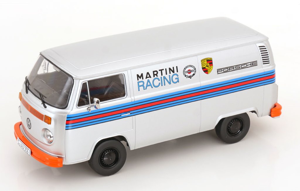 KK Scale 1/18 VW T2b Kastenwagen Porsche Martini Racing 1972シルバー 【KKDC181416】 (ミニカー)