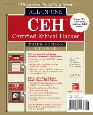 CEH Certified Ethical Hacker Bundle PREPAK-CEH CERTIFIED ETHICAL H （All-In-One） [ Matt Walker ]