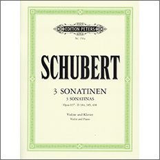 【輸入楽譜】シューベルト, Franz: ソナチネ 第1番 ニ長調 Op.137/1 D 384、ソナチネ 第2番 イ短調 Op.137/2 D 385、ソナチネ 第3番 ト短調 Op.137/3 D 385