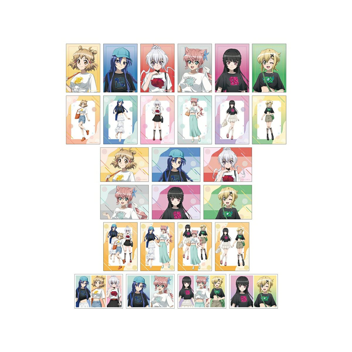 戦姫絶唱シンフォギアXV描き下ろし 私服ver. トレーディングブロマイド描き下ろし レトロ和装ver. トレーディングアクリルカード(BOX＝22個入)