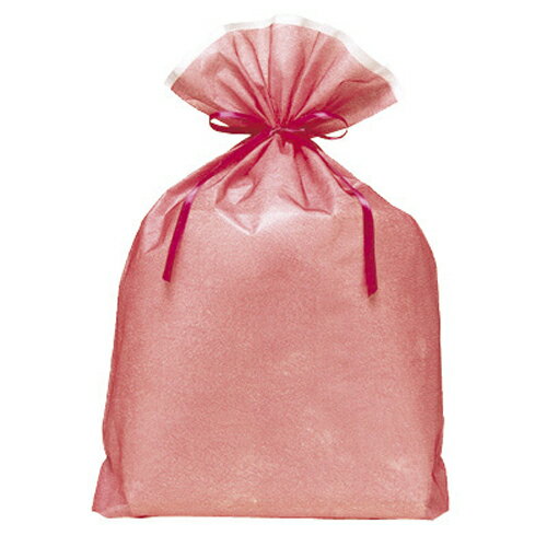 シンテックス巾着BAGマチ付ピンクLL ラッピング・贈答 （文具(Stationary)）