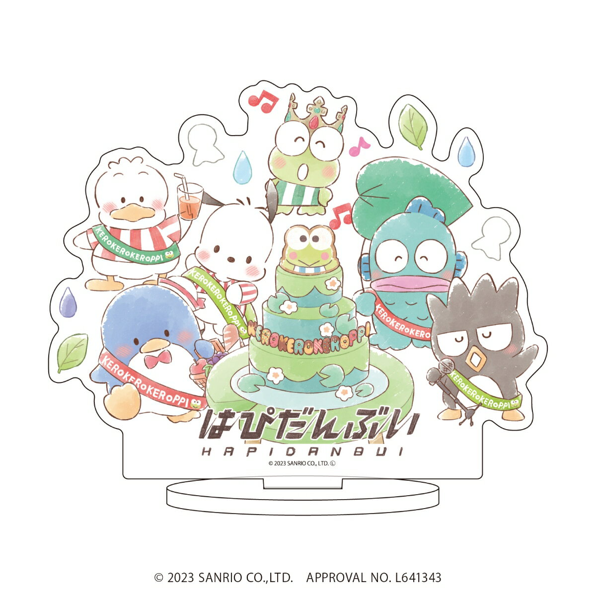 キャラアクリルフィギュア「はぴだんぶい」05/集合デザイン(グラフアートイラスト)【グッズ】