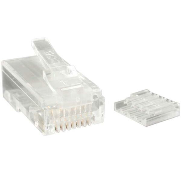 自作用Cat6対応RJ45 LANケーブルコネクタ 50個入りパック