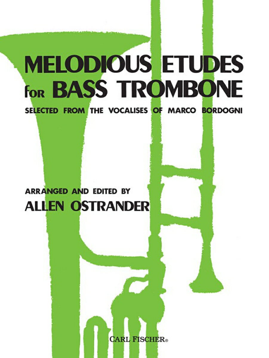 【輸入楽譜】オストランダー, Allen: バス・トロンボーンのための旋律的練習曲