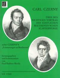 【輸入楽譜】チェルニー(ツェルニー), Carl: ベートーヴェンのピアノ作品の適切な演奏について/バドゥラ=スコダ編