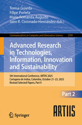 Advanced Research in Technologies, Information, Innovation and Sustainability: 5th International Con