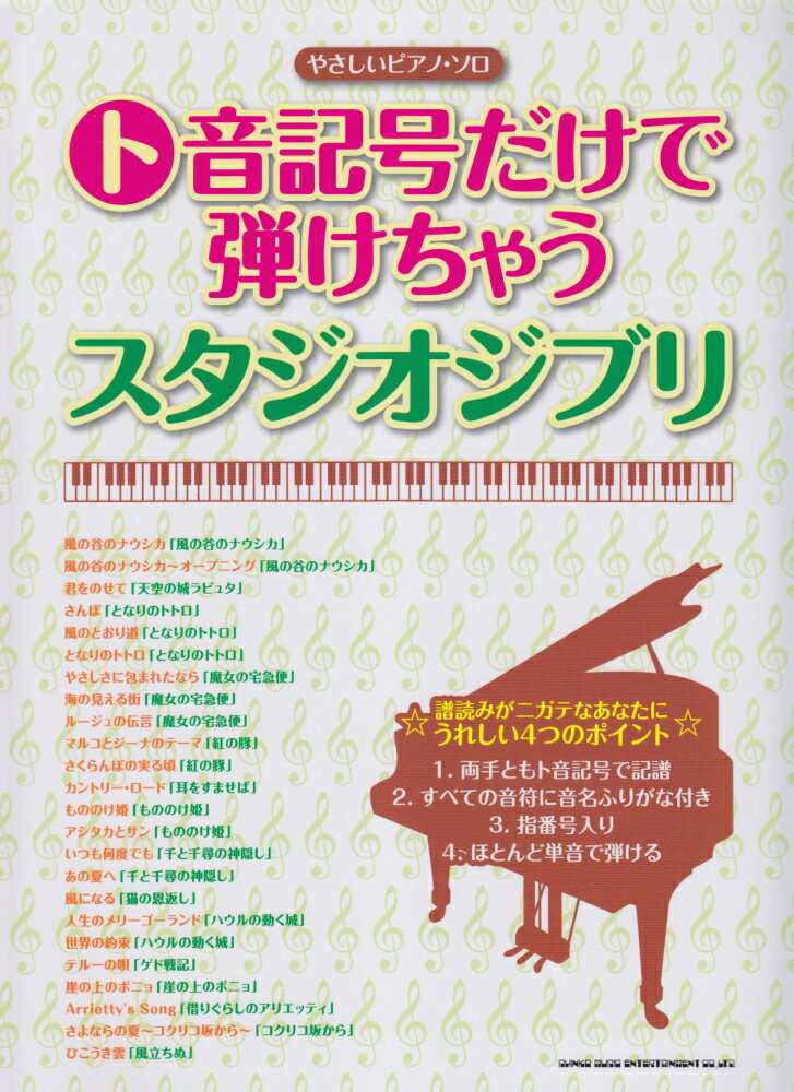 ト音記号だけで弾けちゃうスタジオジブリ