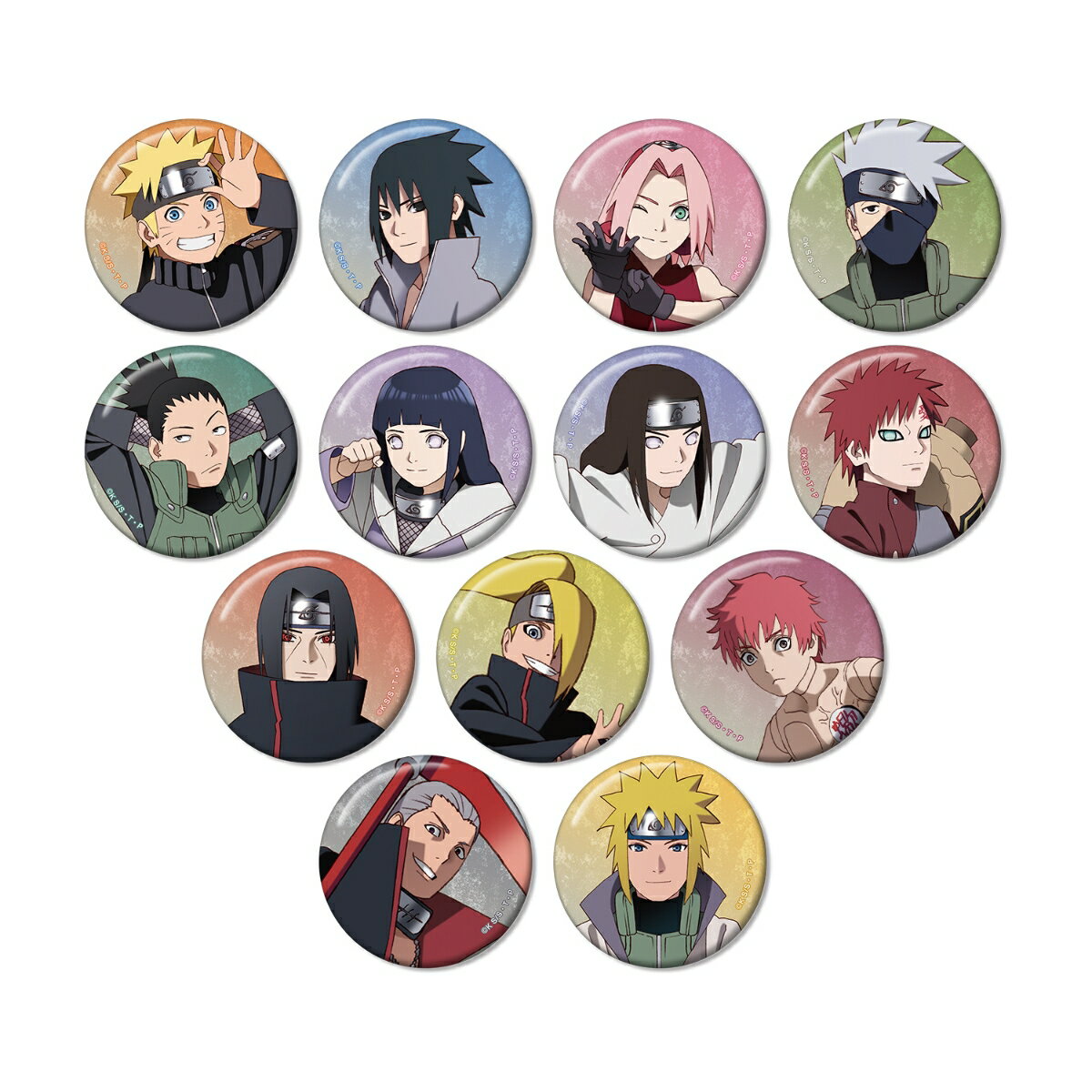 NARUTO-ナルトー 疾風伝トレーディング缶バッジ(BOX＝13個)