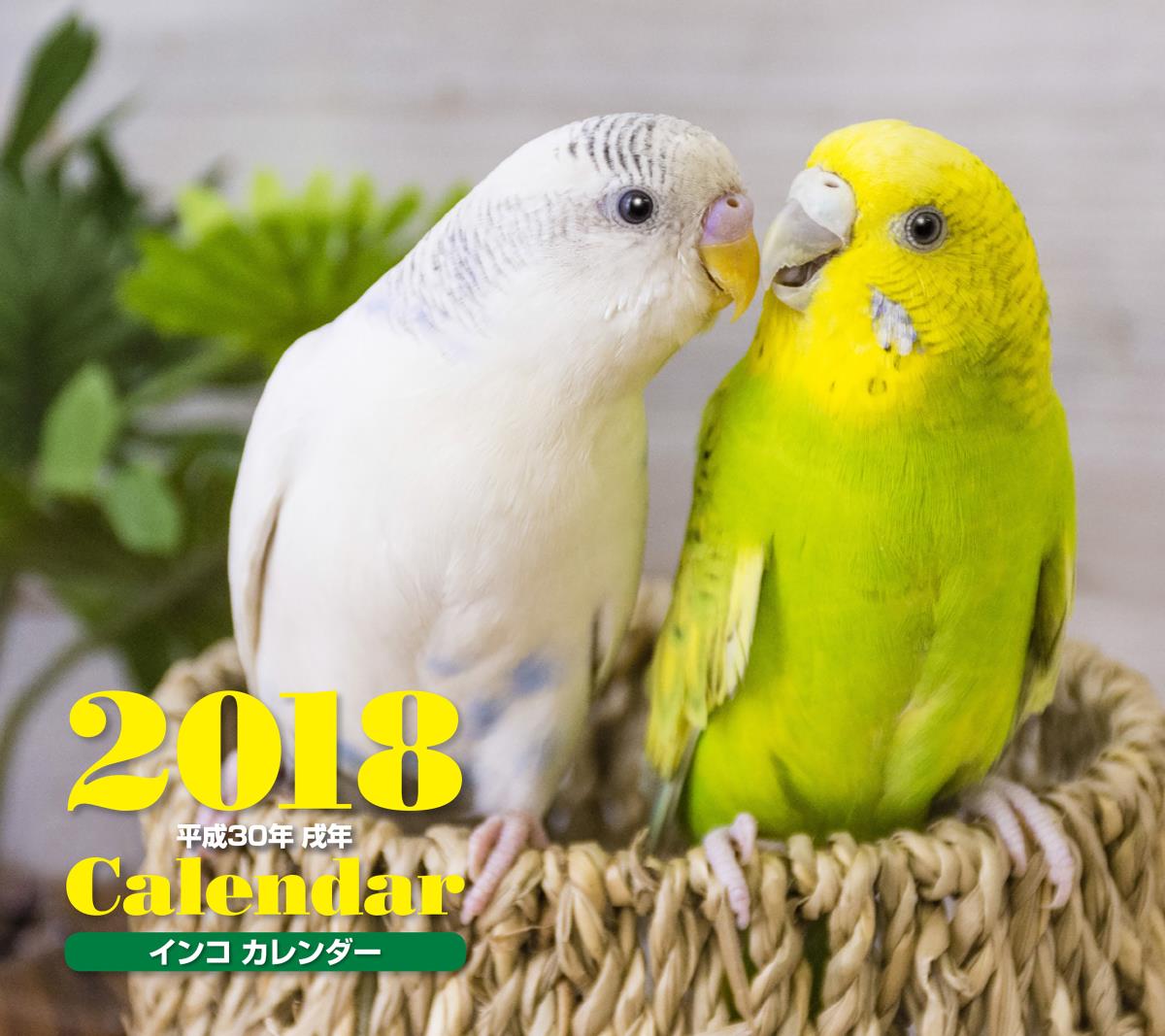 2018年ミニカレンダー インコ