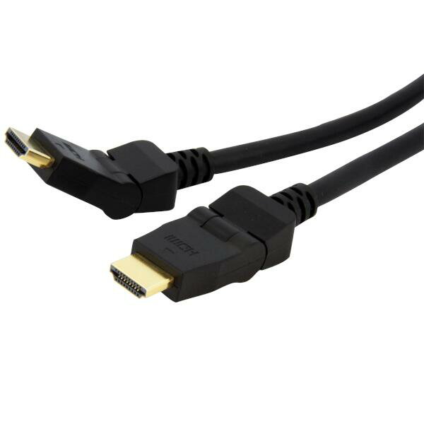 ハイスピードHDMI 回転式ケーブル（1.8m）。180度回転するフレキシブルな金メッキHDMIコネクタ2本がついており、Blu-Rayプレーヤー、HDTV、DVDプレーヤー、ステレオレシーバーなど、HDMI対応デバイス間をダイレクトにつなぎます。

スイベル／旋回式のHDMIコネクタは、壁掛け型フラットパネルテレビの裏側など、標準コネクタでは鋭く曲げないと収まらないような、タイトで狭いスペースで便利です。

この高品質HDMIケーブルは最大120Hzのリフレッシュレートで1080p以上のHD解像度に対応しており、緻密で鮮やかな色を再現します。最大4K × 2KのUltra HDに対応しており、解像度やフレームレートの向上など、将来的な超高解像度デバイスのニーズを満たしていくことが可能です。

StarTech.comでは、本製品にライフタイム保証を提供しています。

StarTech.comのHDMI-HDMIケーブルについて：
StarTech.comが提供するハイスピードHDMIデジタルビデオ＆オーディオケーブルは、高品質、高解像度性能を実現するよう、高い技術力を駆使して設計され最高品質資材のみを使用して製造されています。HDMI規格は、処理に広い帯域を必要とするビデオとマルチチャンネルデジタルオーディオを1本のケーブルに集結し、鮮明な画像解像度を実現しています。