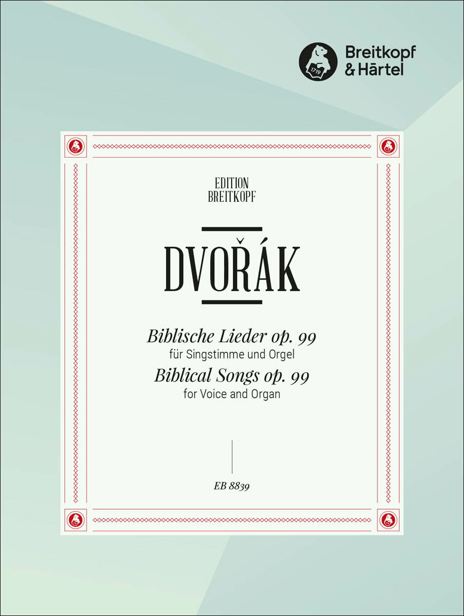 【輸入楽譜】ドヴォルザーク, Antonin: 聖歌の歌 Op.99(チェコ語・独語)/独唱とオルガン伴奏のための編曲/ルードヴィヒ編