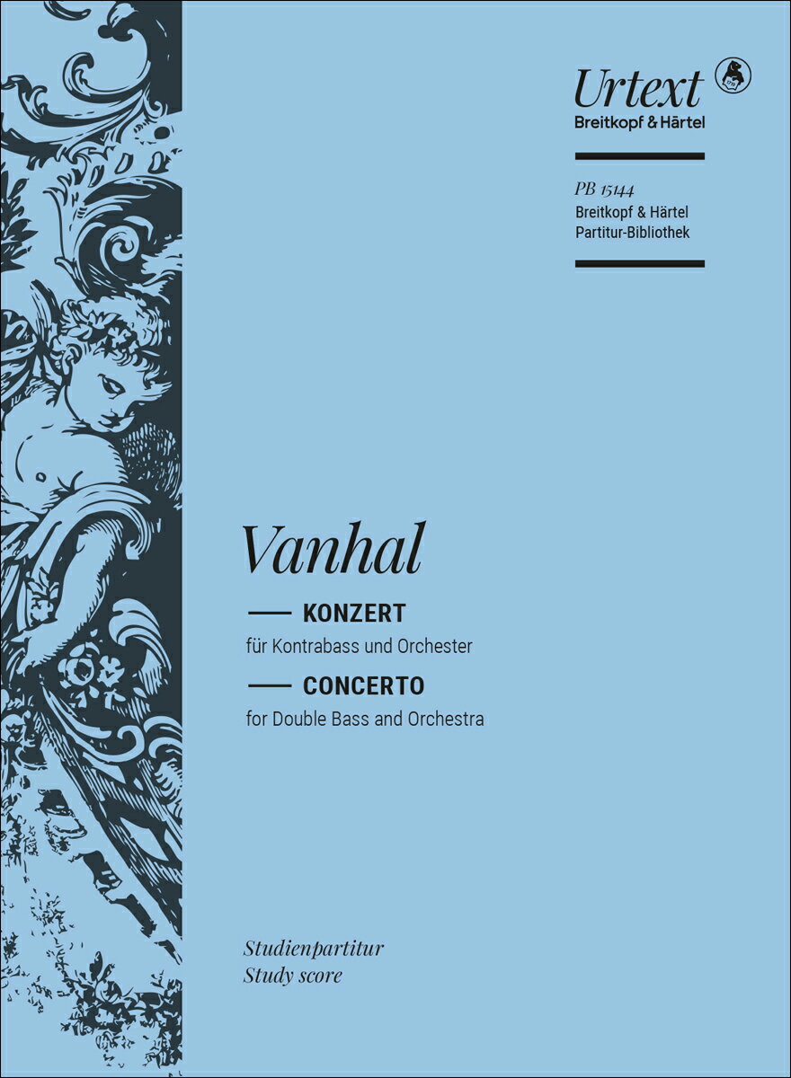 【輸入楽譜】ヴァンハル, Johann Baptist: コントラバス協奏曲/原典版/Glockler編: スタディ・スコア