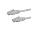 カテゴリ6 LANケーブル（Cat6） RJ45モールドコネクタ（ツメ折れ防止カバー付き） 0.5m ホワイト