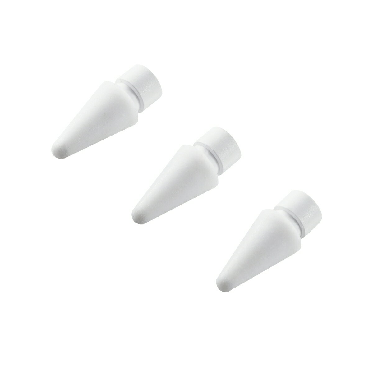 Apple Pencil専用交換ペン先/第1・第2世代両対応/抵抗・摩擦感/3個入り/ホワイト