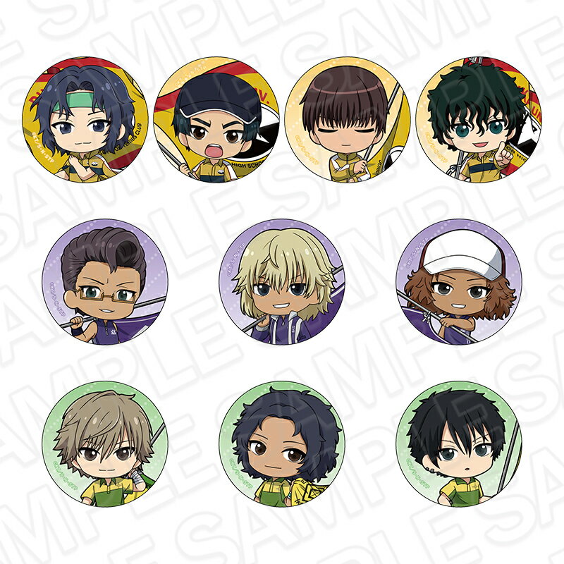 新テニスの王子様 カンバッジ（ランダム） C flag ミニキャラ ver．
