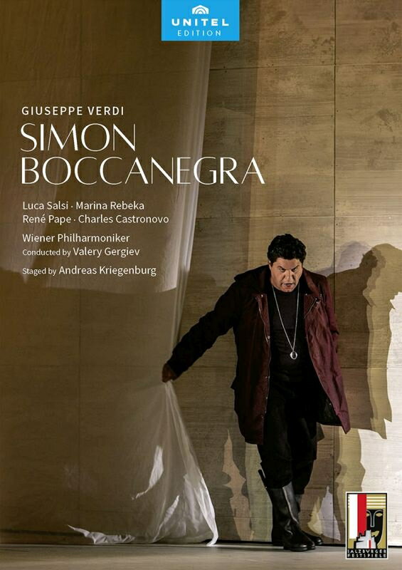 【輸入盤】『シモン・ボッカネグラ』全曲　クリーゲンブルク演出、ゲルギエフ＆ウィーン・フィル、サルシ、パーペ、他（2019　ステレオ）（2DVD）（