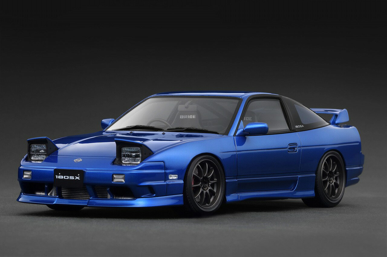 ignition model Nissan 180SX TYPE X (RPS13) Blue Metallic(1/18 Scale) 【IG3766】 (ミニカー)