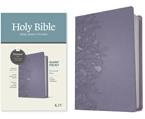 KJV Personal Size Giant Print Bible, Filament Enabled Edition (Leatherlike, Peony Lavender) KJV PERSONAL SIZE GP BIBLE FIL [ Tyndale ]