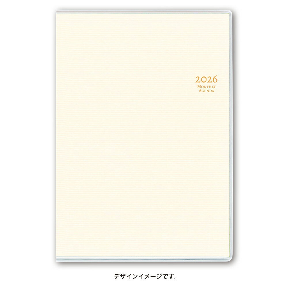 能率 2026年4月始まり 手帳 NOLTY(ノルティ) マンスリーB6-i月曜（バニラ）9907
