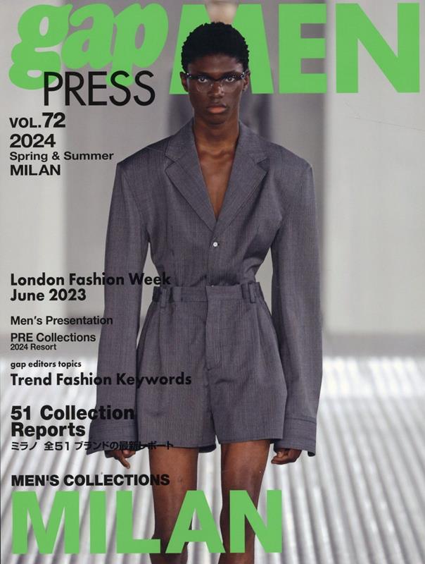 2024 S/S gap PRESS MEN vol.72 MILAN72