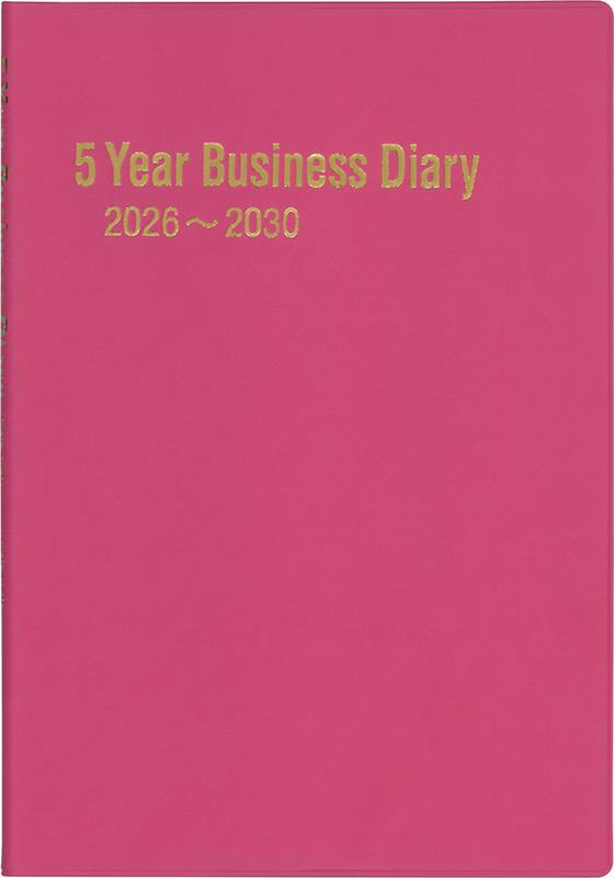 262　5年連用ビジネスダイアリー・A5（ラズベリー）